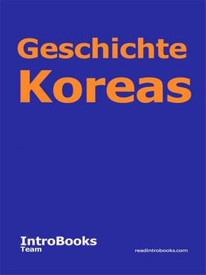 cover image of Geschichte Koreas